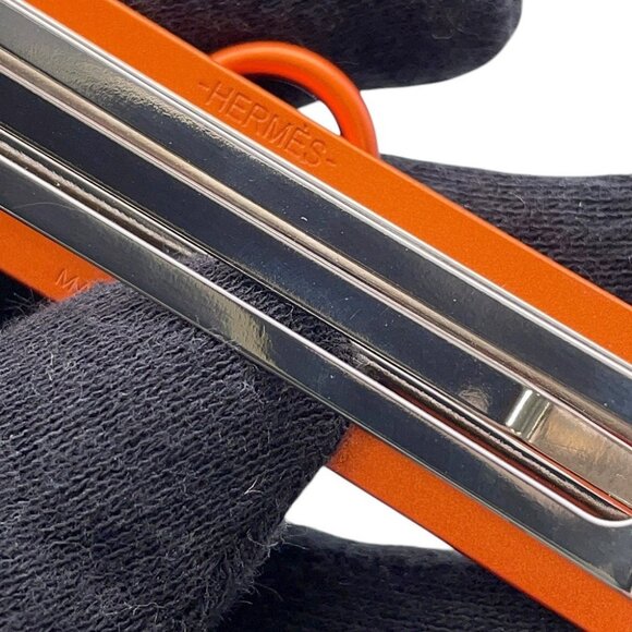 HERMES Caprice Hair Clip Aluminium Orange - Picture 9 of 9